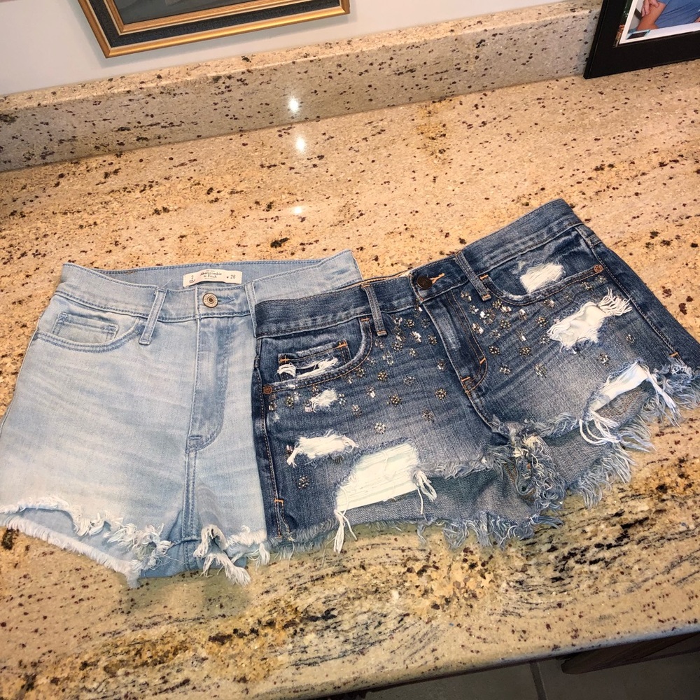 BUNDLE abercrombie and fitch jean shorts